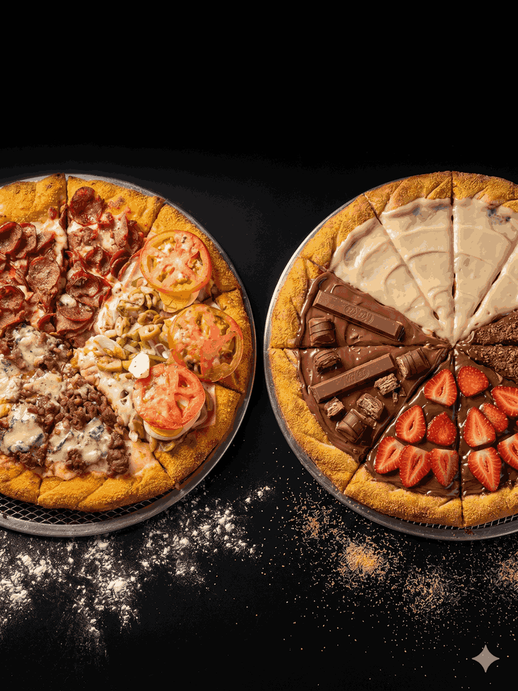 2 pizzas grandes